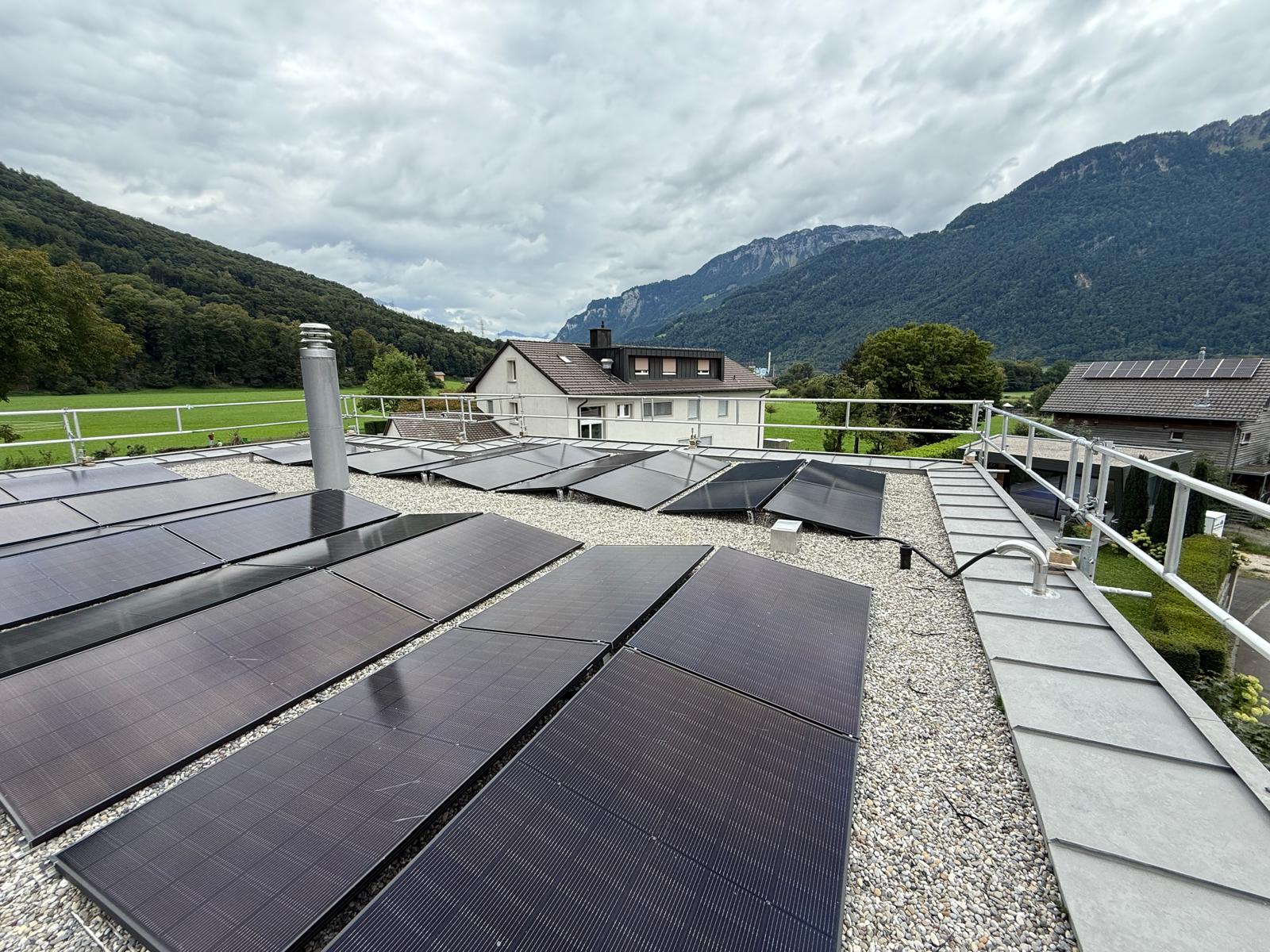 Solar Gerüst in Dietlikon